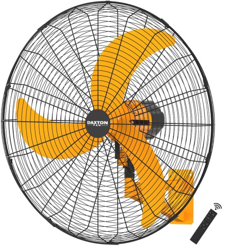 Wentylator naścienny 90 cm średnicy 200W z silnikiem DC, pilotem